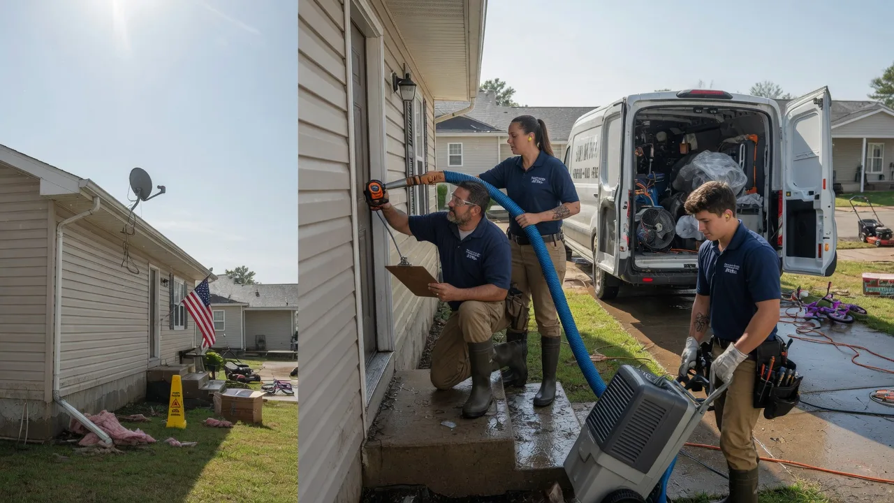 Ceiling Water Damage Restoration in De Witt, MO near me